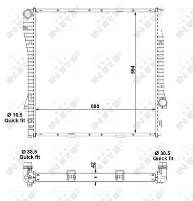 NRF 55328 Radiator, engine cooling - 5