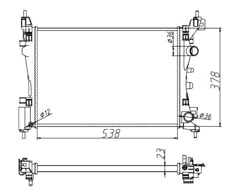 NRF 55341A Radiator, engine cooling - 5