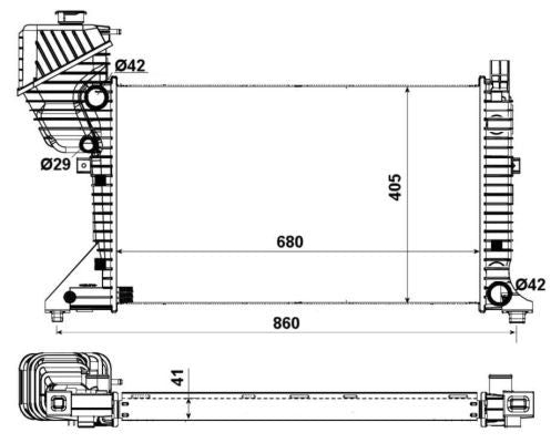 NRF 55348A Radiator, engine cooling - 4