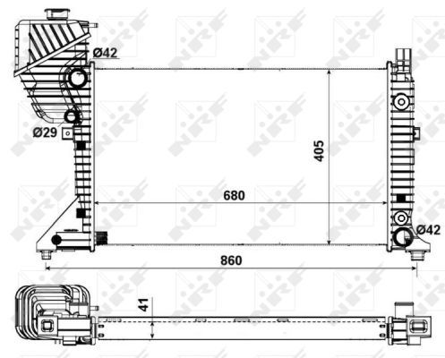 NRF 55349A Radiator, engine cooling - 5