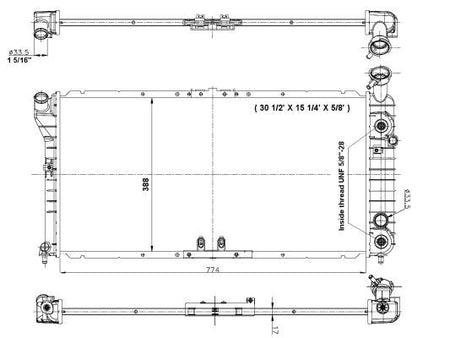 NRF 56001 Radiator, engine cooling - 1