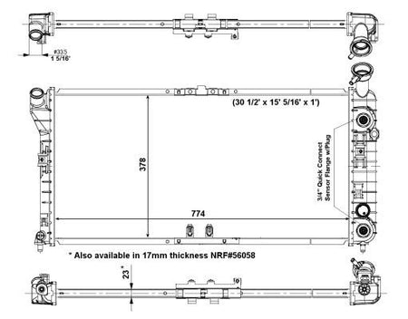 NRF 56004B Radiator, engine cooling - 5