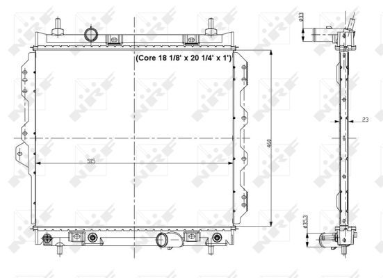 NRF 56018B Radiator, engine cooling - 5