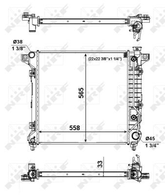 NRF 56023A Radiator, engine cooling - 5