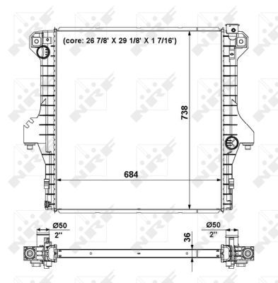 NRF 56025A Radiator, engine cooling - 5