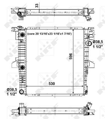 NRF 56034A Radiator, engine cooling - 5