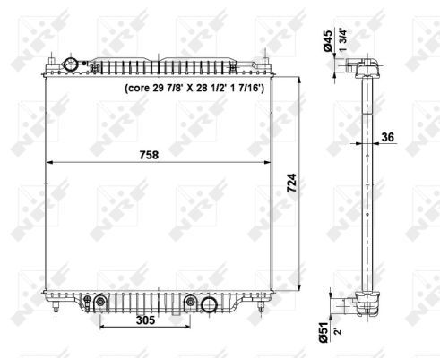 NRF 56037B Radiator, engine cooling - 5