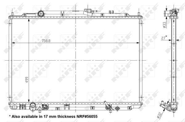 NRF 56053B Radiator, engine cooling - 5
