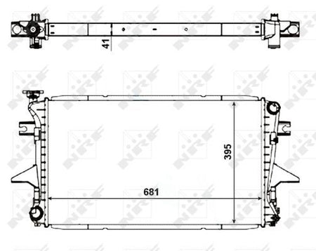NRF 56061A Radiator, engine cooling - 5