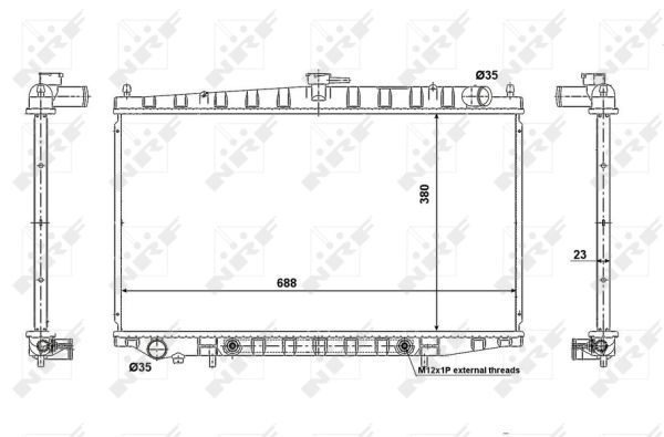 NRF 56079 Radiator, engine cooling - 5