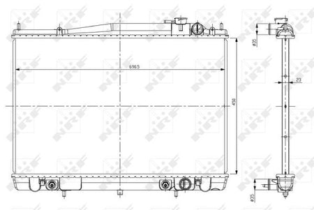 NRF 56084A Radiator, engine cooling - 5