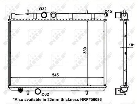 NRF 56095A Radiator, engine cooling - 1