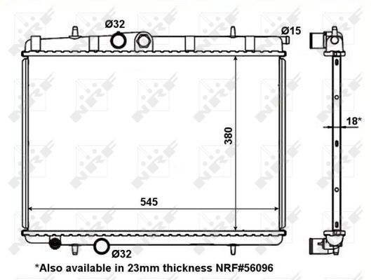 NRF 56095A Radiator, engine cooling - 1