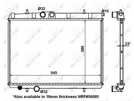 NRF 56096A Radiator, engine cooling - 1