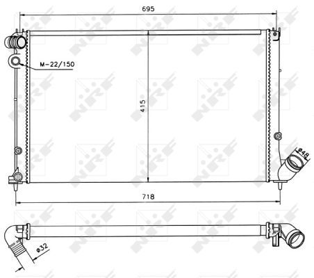 NRF 58019A Radiator, engine cooling - 4