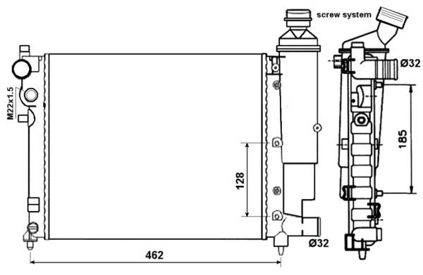 NRF 58067 Radiator, engine cooling - 5