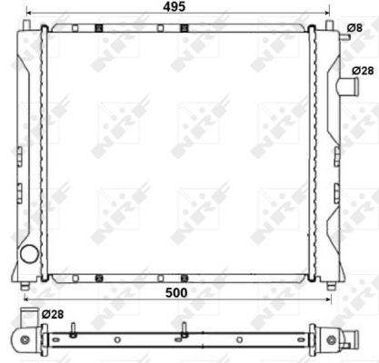 NRF 58107A Radiator, engine cooling - 5