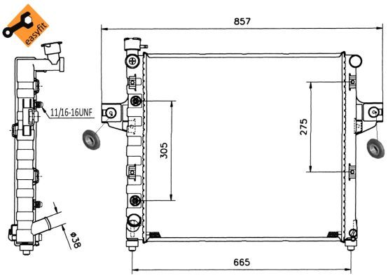 NRF 58112 Radiator, engine cooling - 5