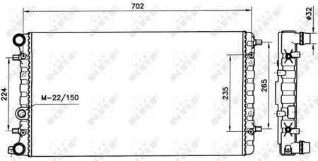 NRF 58143 Radiator, engine cooling - 4