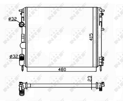 NRF 58148 Radiator, engine cooling - 4