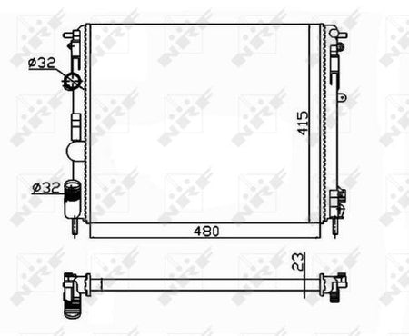 NRF 58148 Radiator, engine cooling - 4