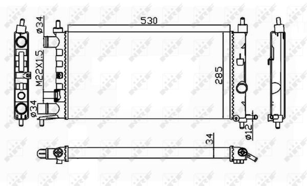 NRF 58155 Radiator, engine cooling - 4
