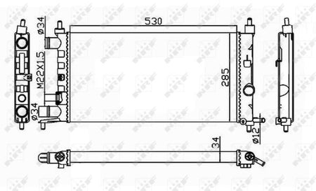 NRF 58155 Radiator, engine cooling - 4