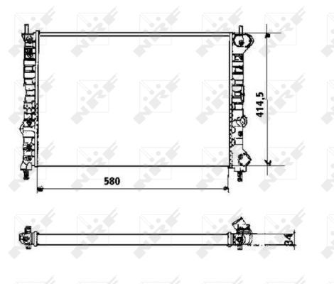 NRF 58169 Radiator, engine cooling - 5