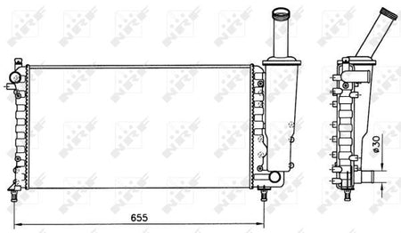 NRF 58171 Radiator, engine cooling - 4