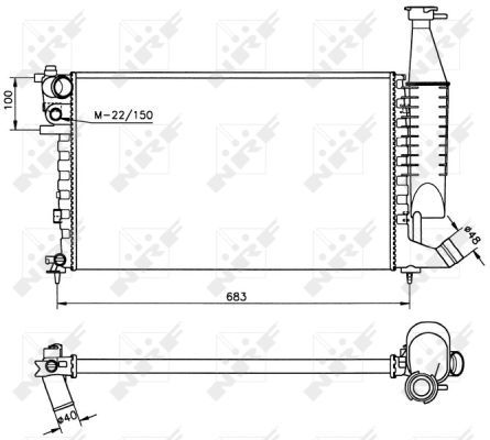 NRF 58174 Radiator, engine cooling - 4