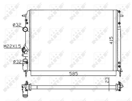 NRF 58175A Radiator, engine cooling - 5