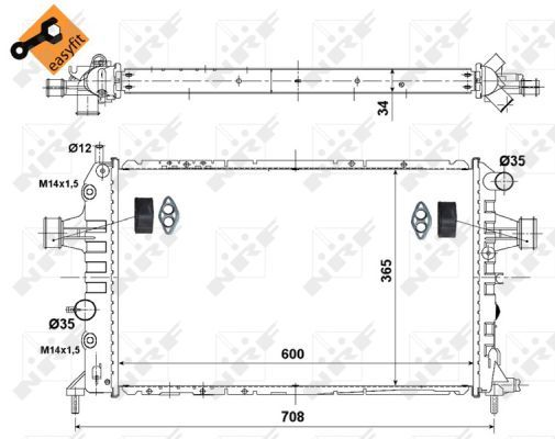 NRF 58178 Radiator, engine cooling - 6