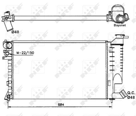 NRF 58183 Radiator, engine cooling - 4