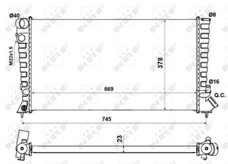 NRF 58189A Radiator, engine cooling - 5