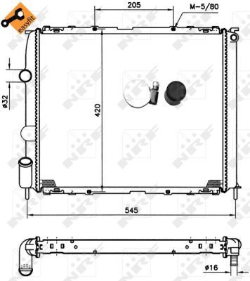 NRF 58194 Radiator, engine cooling - 5