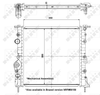NRF 58196 Radiator, engine cooling - 4