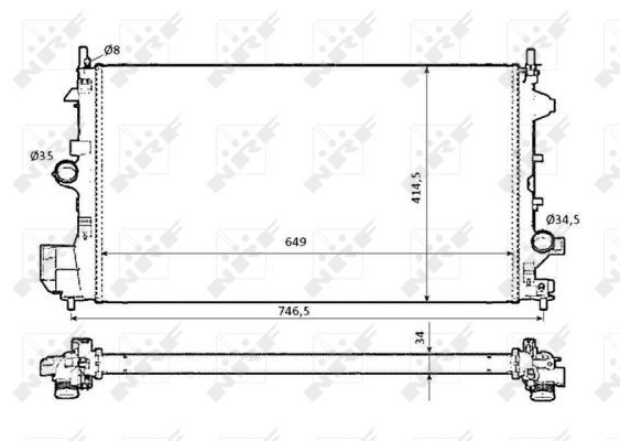 NRF 58204 Radiator, engine cooling - 4