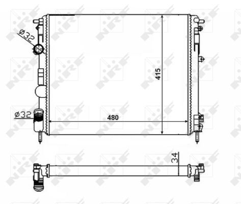 NRF 58217 Radiator, engine cooling - 4