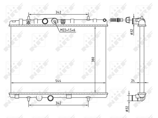 NRF 58226A Radiator, engine cooling - 5