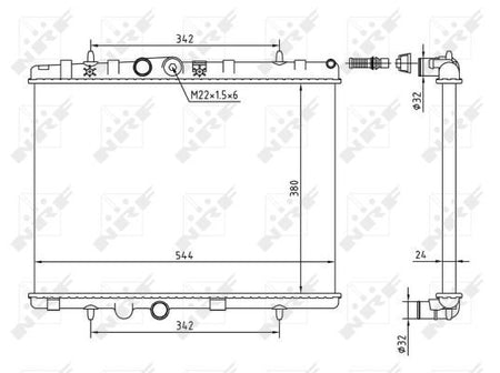 NRF 58226A Radiator, engine cooling - 5
