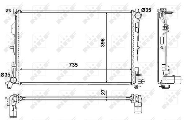 NRF 58230 Radiator, engine cooling - 4