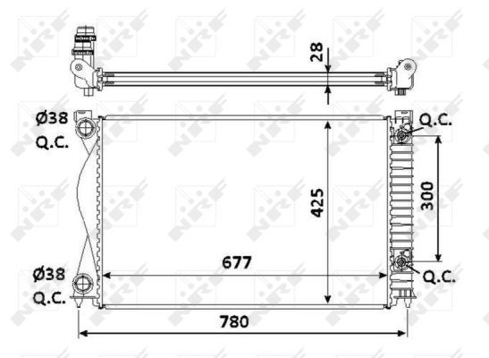 NRF 58234 Radiator, engine cooling - 5
