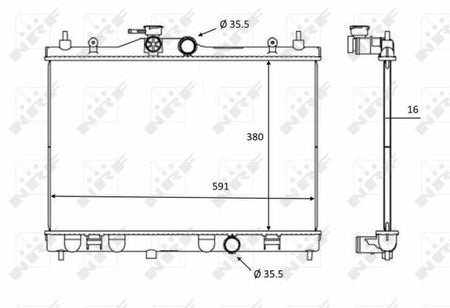 NRF 58236 Radiator, engine cooling - 5