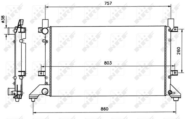 NRF 58240 Radiator, engine cooling - 5