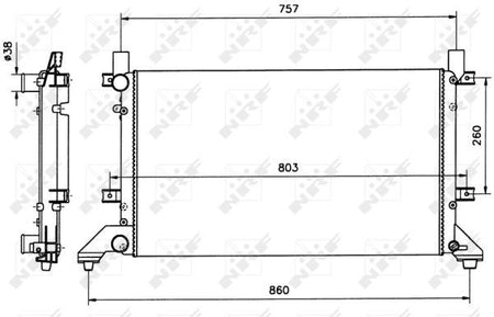NRF 58240 Radiator, engine cooling - 5