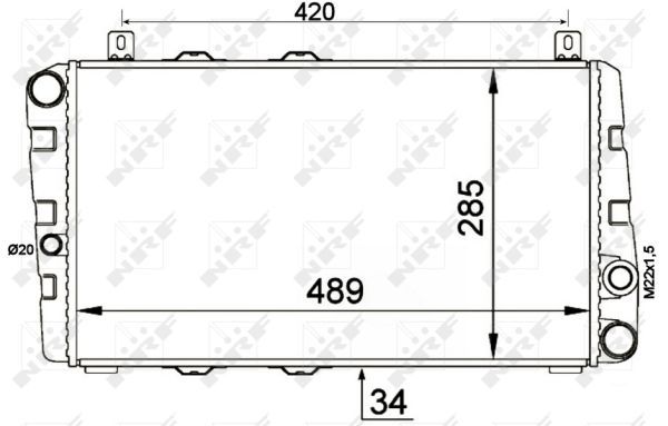 NRF 58250 Radiator, engine cooling - 5