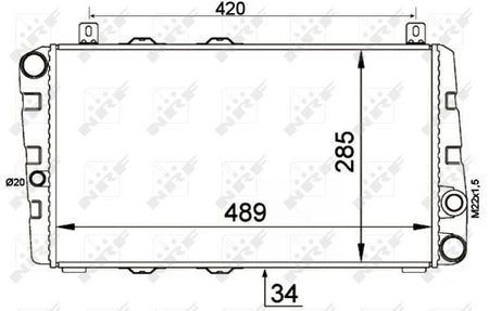NRF 58250 Radiator, engine cooling - 5