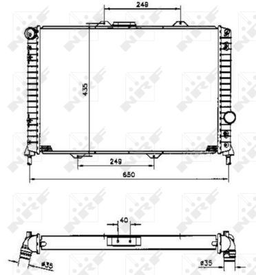 NRF 58254 Radiator, engine cooling - 5