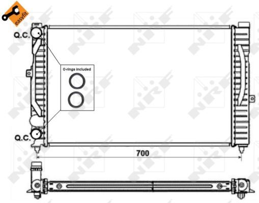 NRF 58259 Radiator, engine cooling - 5