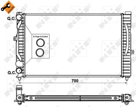 NRF 58259 Radiator, engine cooling - 5
